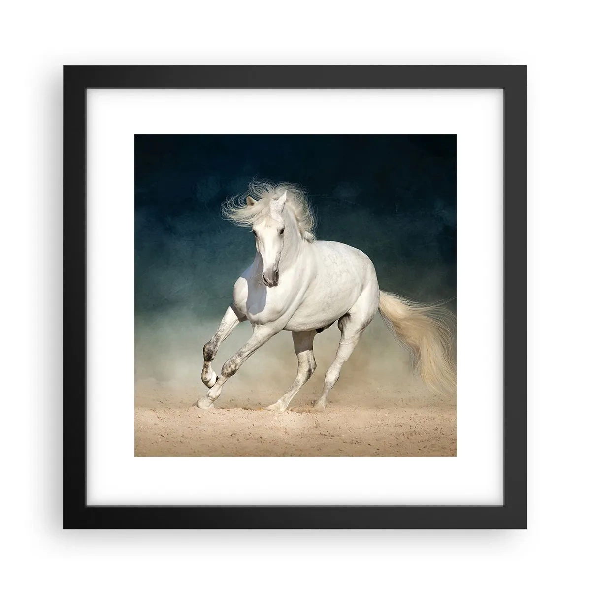 Plakat i sort ramme - Frihed i en ren tilstand - 30x30 cm