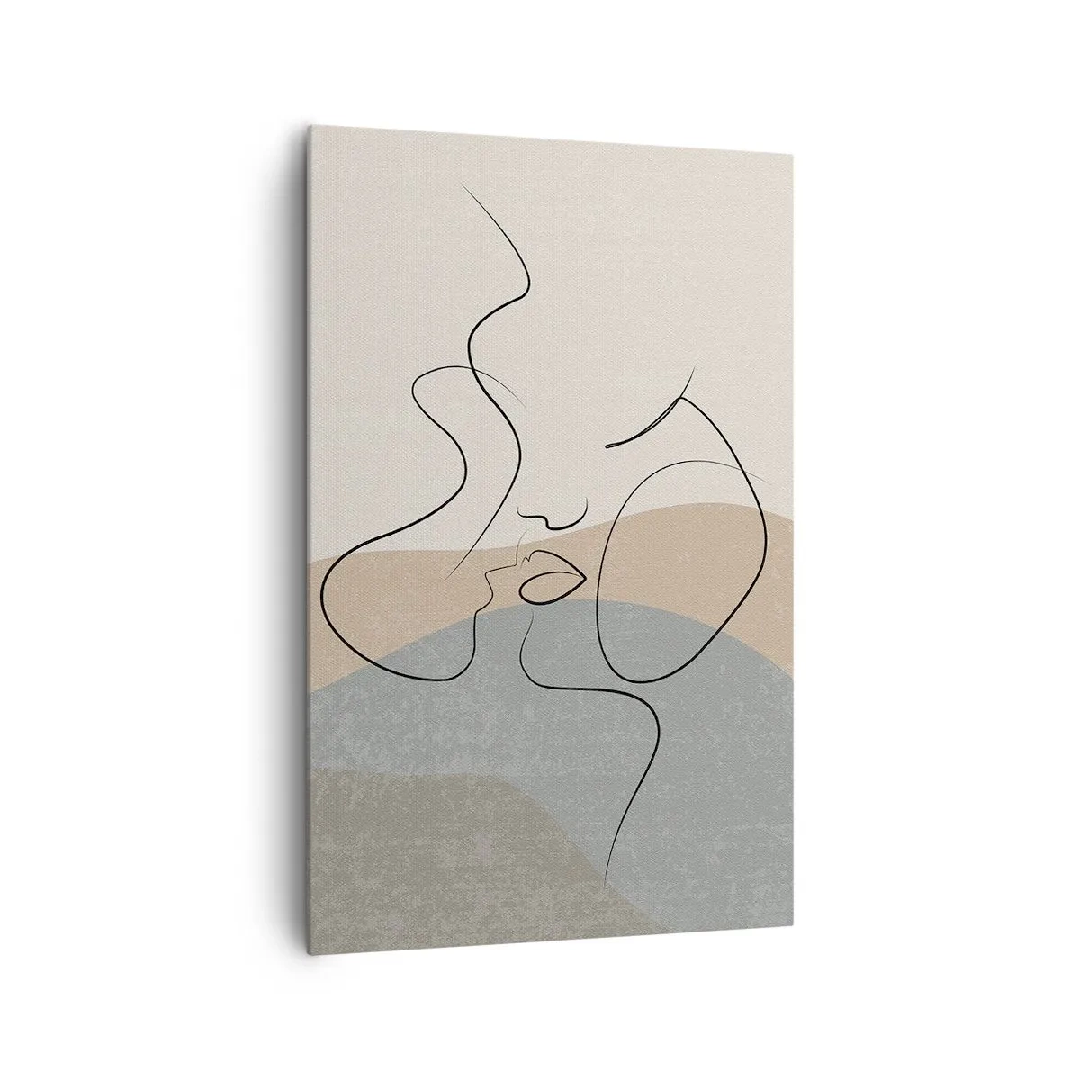 Lærredstryk - Billede på lærred - Som et penselstrøg - 80x120 cm