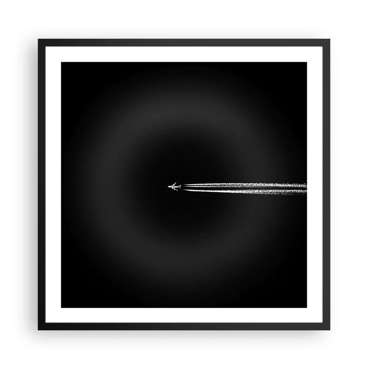 Plakat i sort ramme - Ind i en anden dimension - 60x60 cm