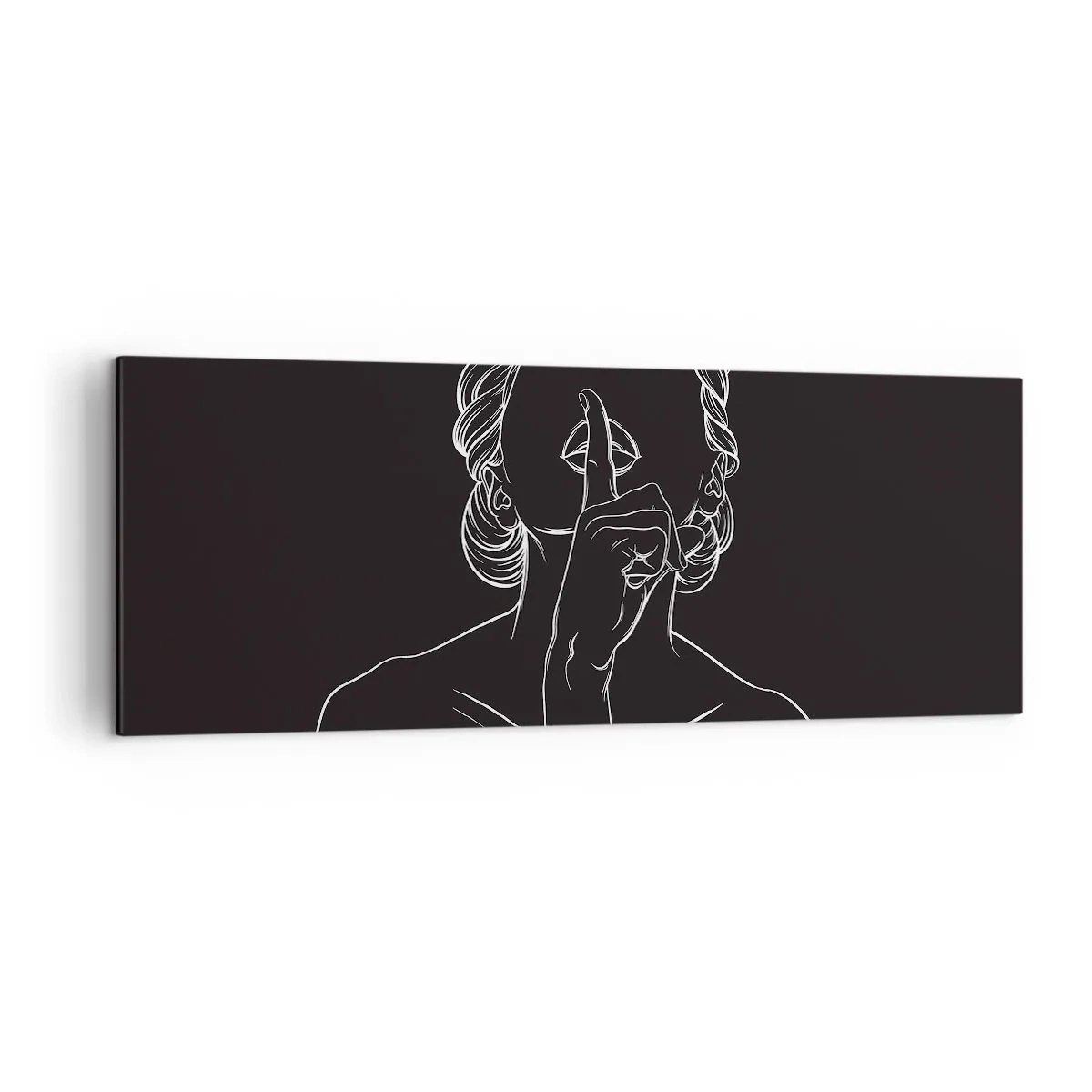 Lærredstryk - Billede på lærred - Skønhed blomstrer i stilhed - 140x50 cm