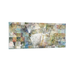 Billede på glas - Geometrisk ommøblering - 100x40 cm