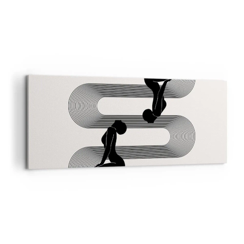 Lærredstryk - Billede på lærred - Sensuel symmetri - 100x40 cm