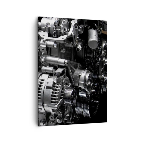 Lærredstryk - Billede på lærred - Stål, smuk, stærk - 50x70 cm