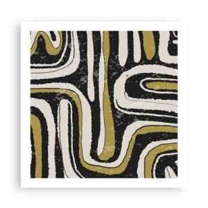 Plakat - Komposition: stier og gyder - 60x60 cm