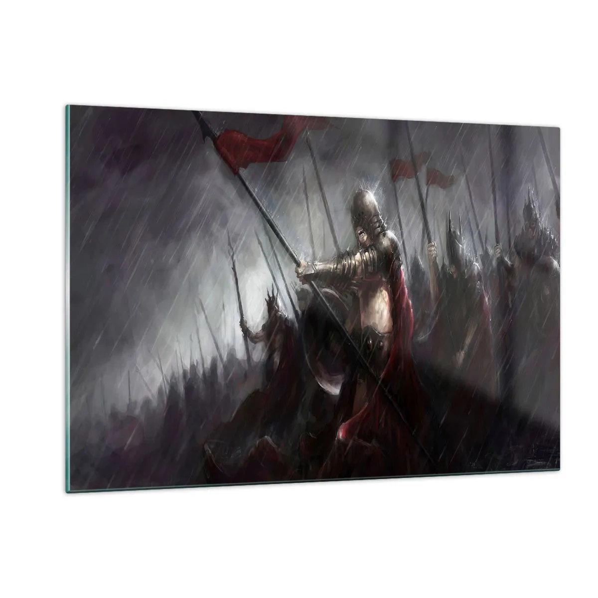 Billede på glas - Forbipasserende, fortæl Sparta... - 120x80 cm