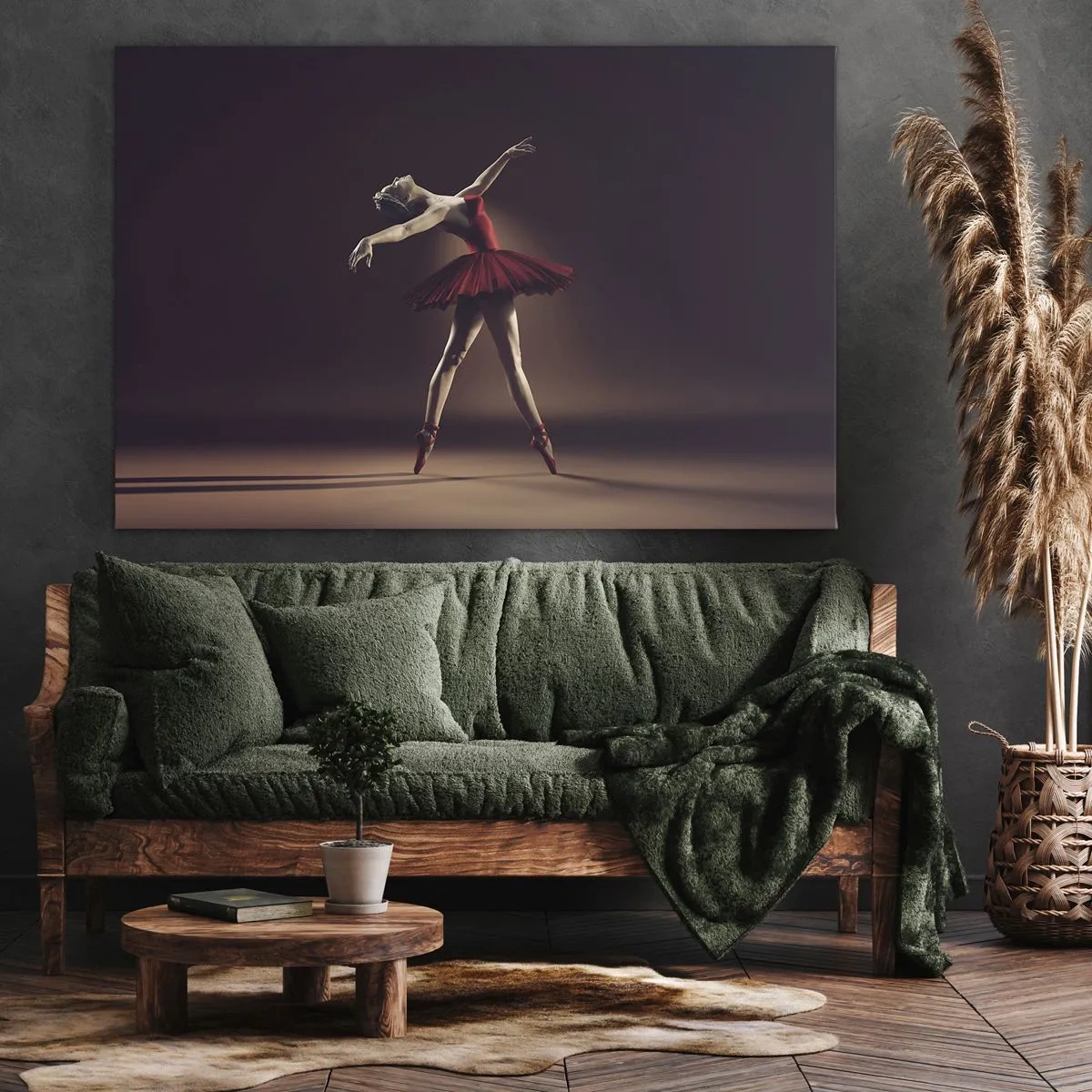 Lærredstryk - Billede på lærred - Prima ballerina - 100x70 cm