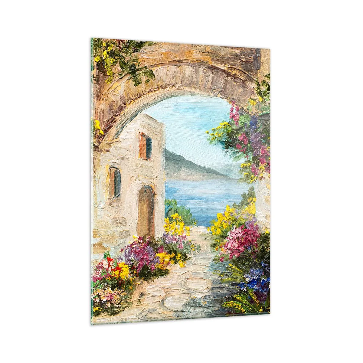 Billede på glas - Charmen af kystlandskabet - 50x70 cm