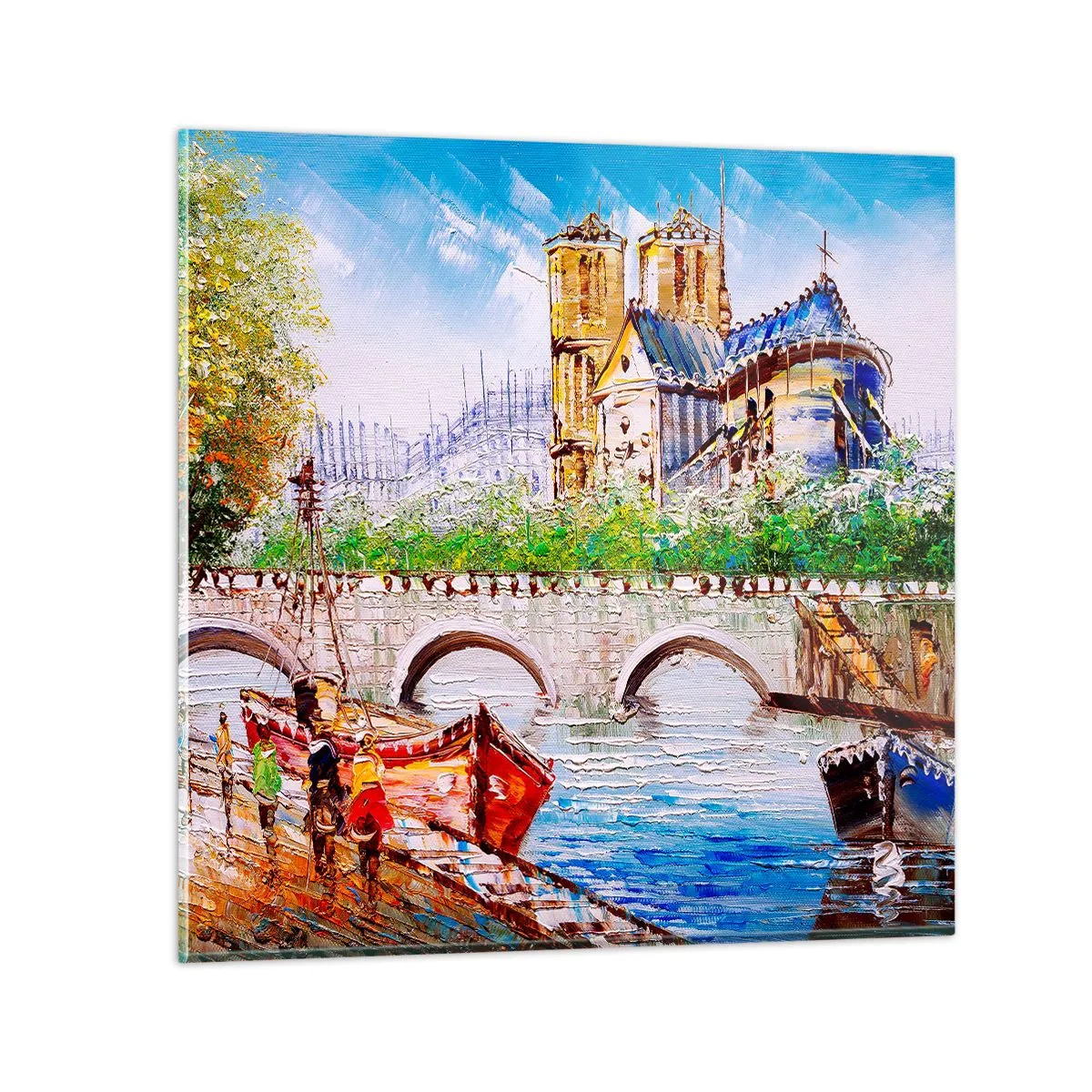 Billede på glas - Deres tid går aldrig forbi - 60x60 cm