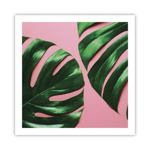 Plakat - Grønt rendez-vous - 60x60 cm