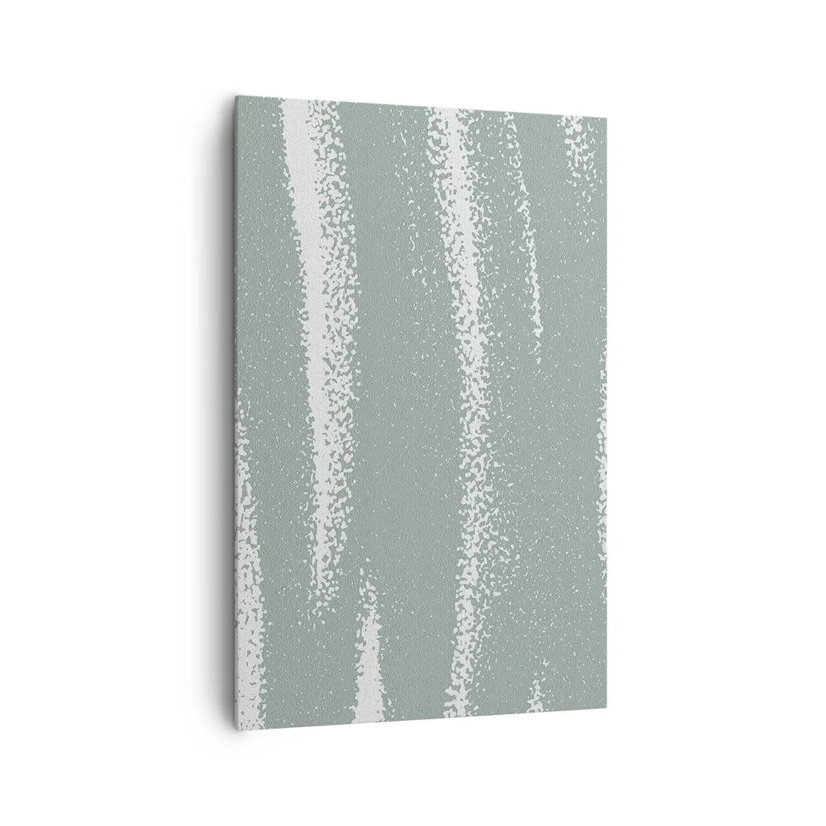 Lærredstryk - Billede på lærred - Abstraktion i vinterstemning - 80x120 cm