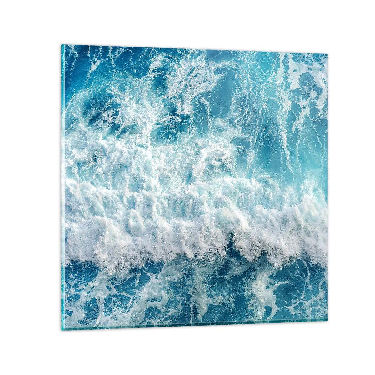 Billede på glas - Glædeligt og i spring - 50x50 cm