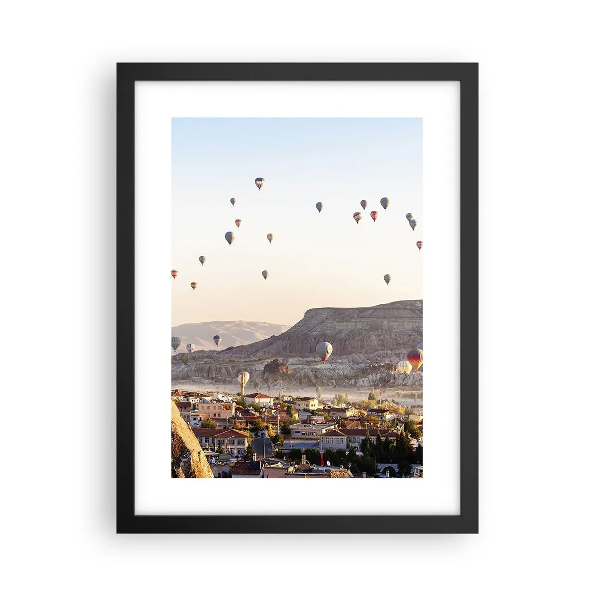 Plakat i sort ramme - Som skibe på himlen - 30x40 cm