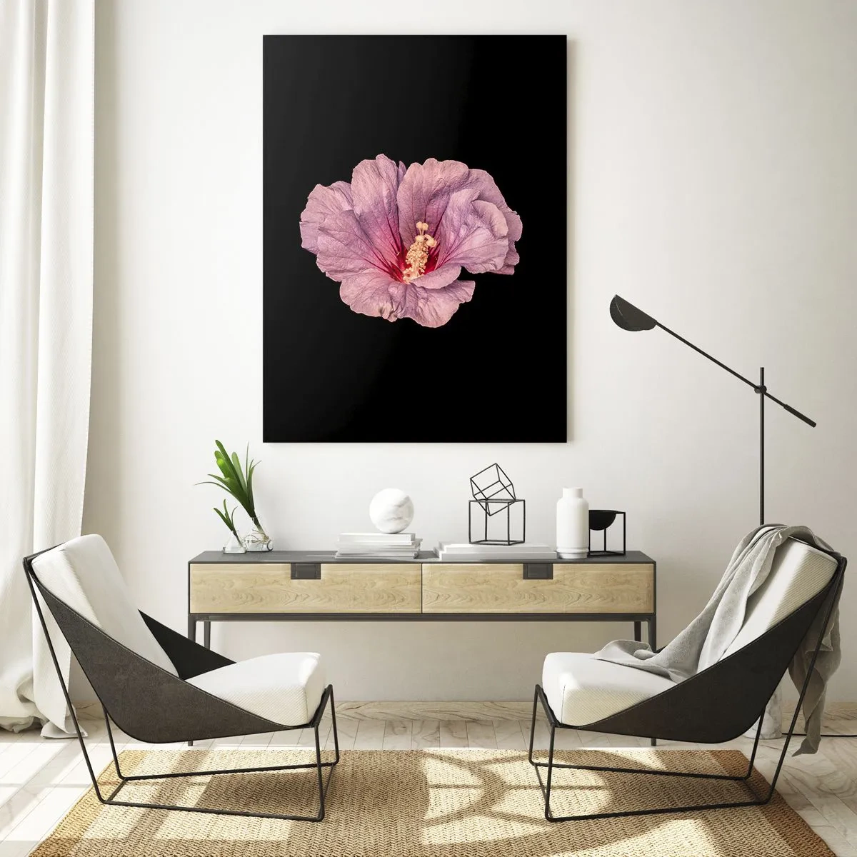 Billede på glas - Lige i hjertet - 50x70 cm