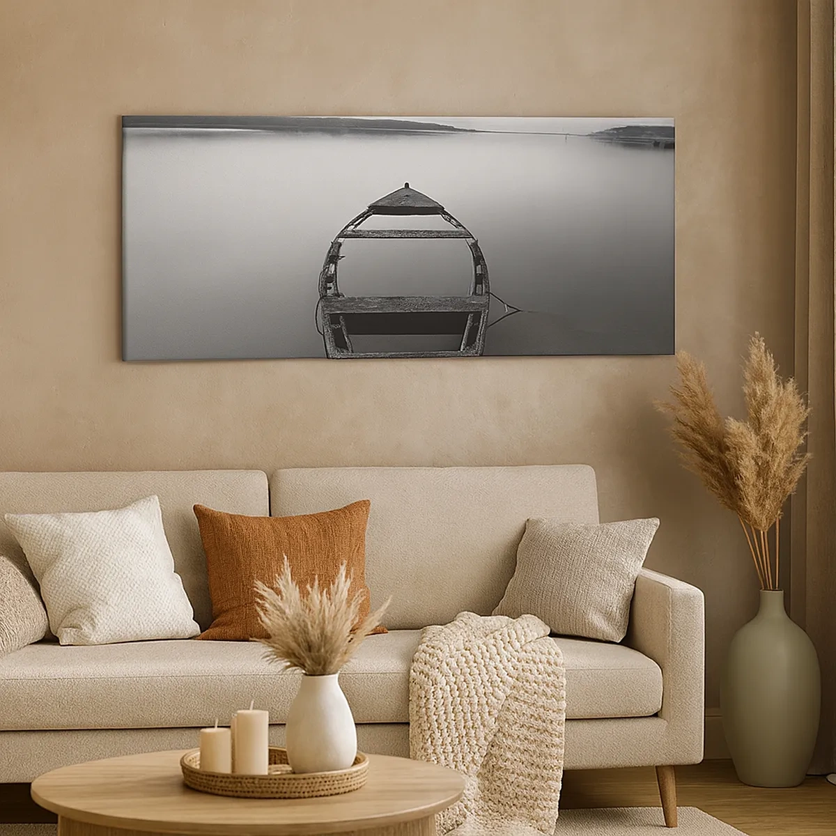 Lærredstryk - Billede på lærred - Længsel og melankoli - 30x30 cm