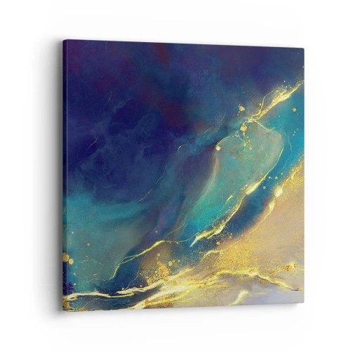 Lærredstryk - Billede på lærred - Gylden marsk - 40x40 cm
