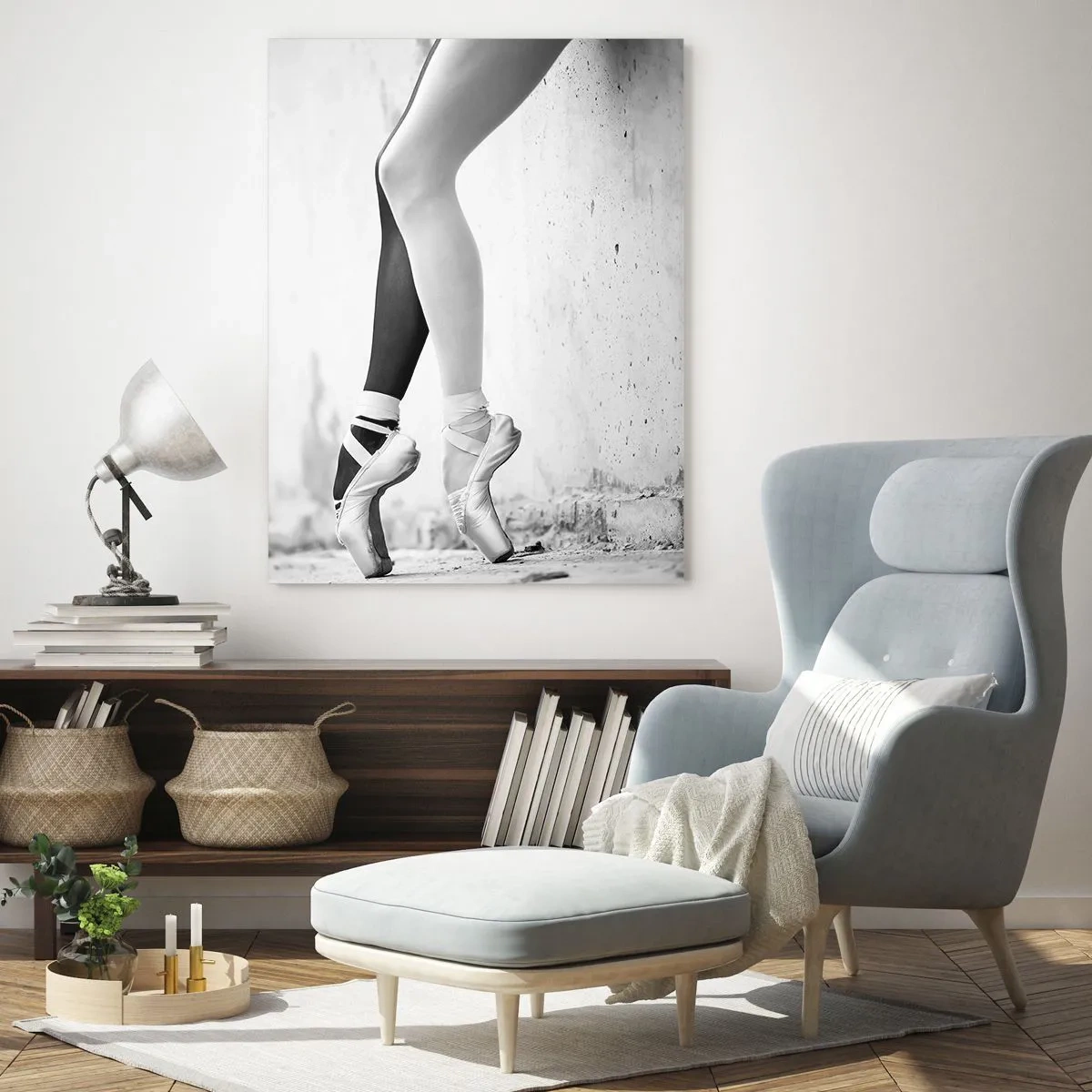 Billede på glas - Ballerina, voila! - 80x120 cm