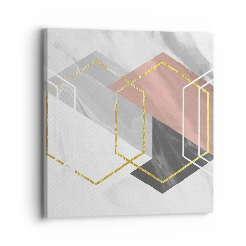 Lærredstryk - Billede på lærred - Kædesammensætning - 30x30 cm