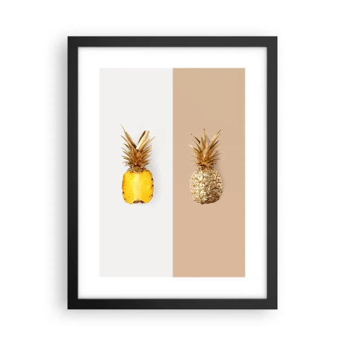 Plakat i sort ramme - Ananas til os - 30x40 cm