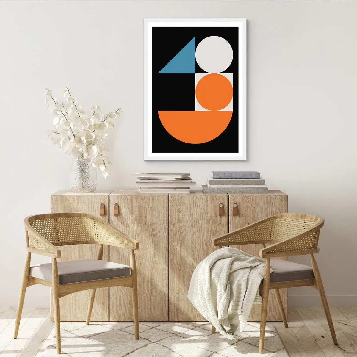 Plakat i hvid ramme - System til figurer - 70x100 cm