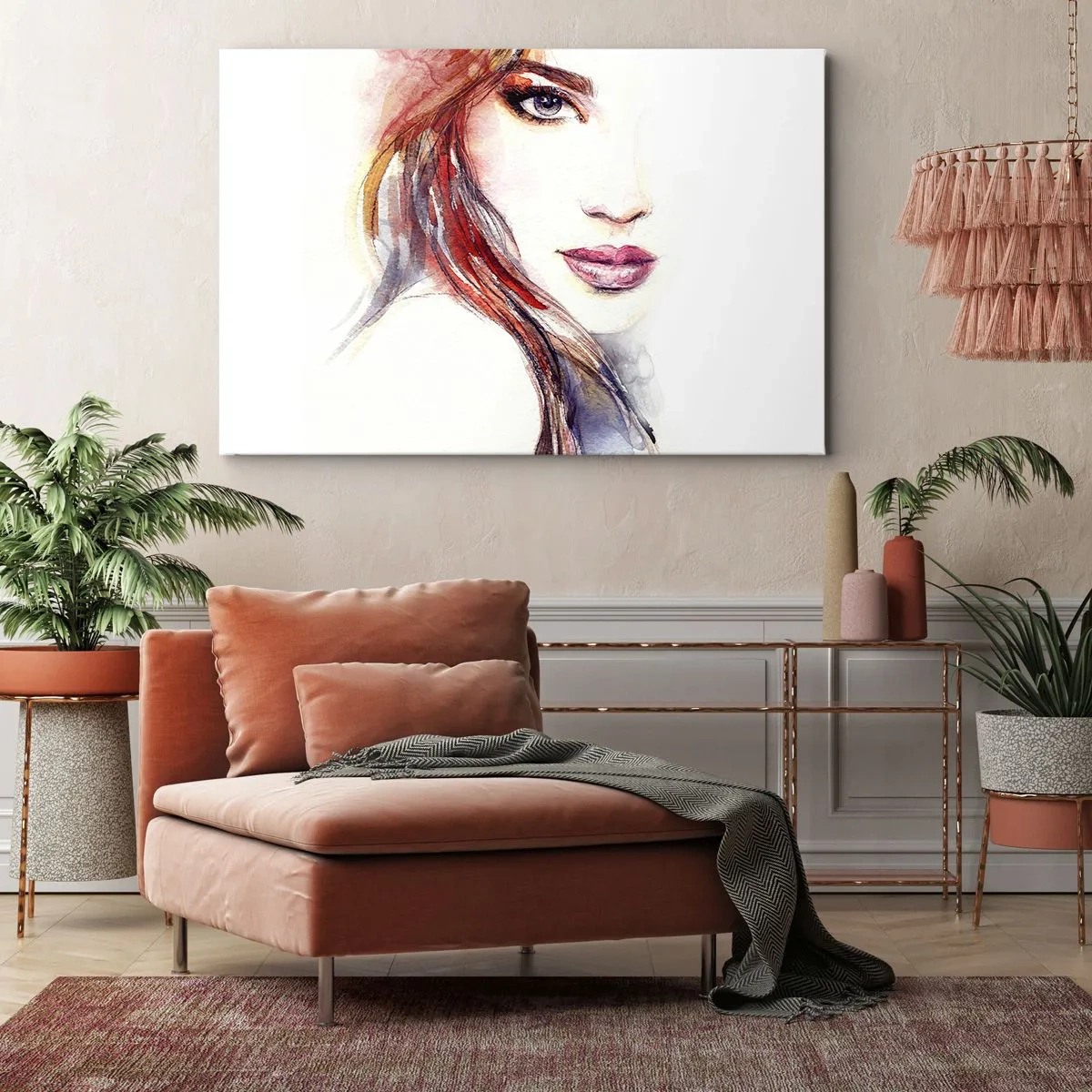 Lærredstryk - Billede på lærred - Vademecum - følg mig - 100x70 cm