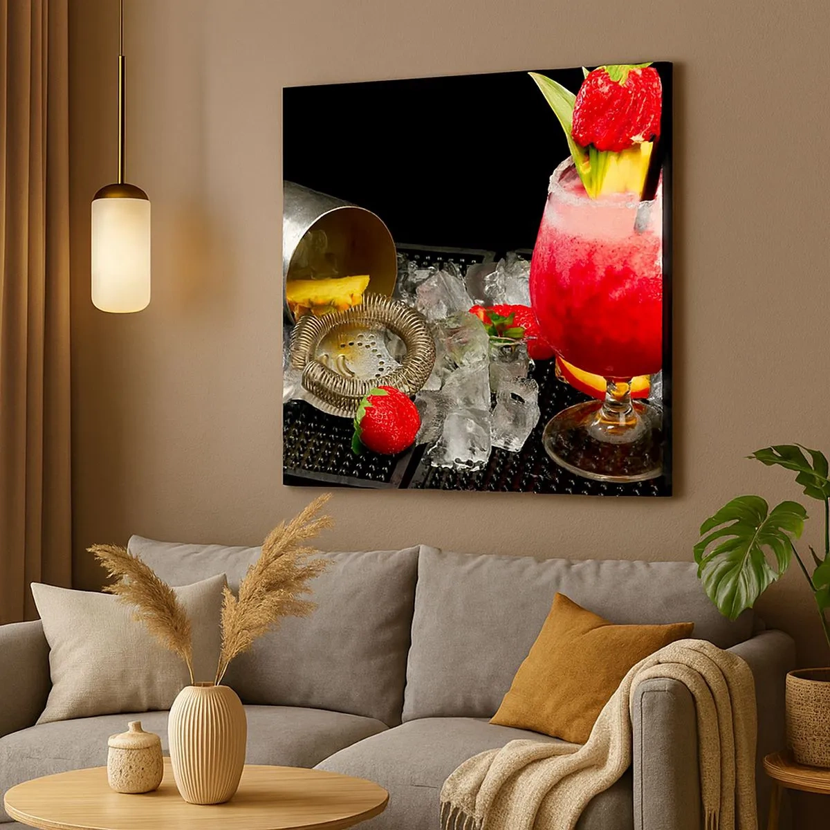 Lærredstryk - Billede på lærred - Fremkald smagen - 30x30 cm