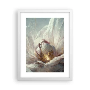Plakat i hvid ramme - Blomstrer en gang om hundrede år - 30x40 cm