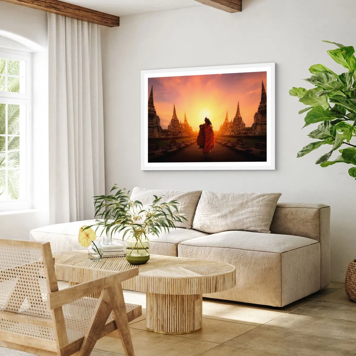 Plakat i hvid ramme - I fred for evigt - 100x70 cm