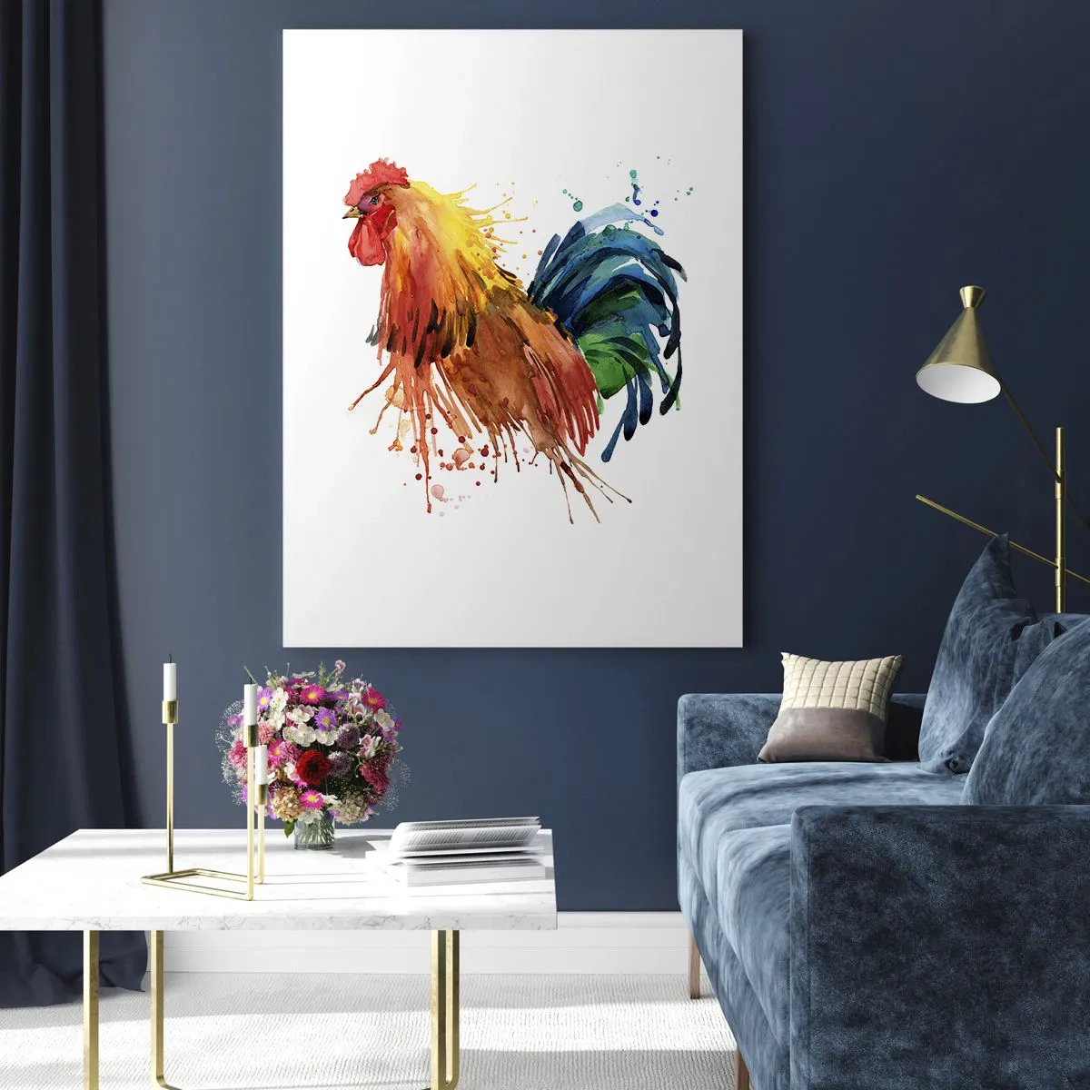 Billede på glas - Kongelig kappe, kongelig stolthed - 50x70 cm