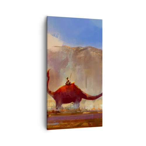 Lærredstryk - Billede på lærred - Hvis de ikke var uddøde - 55x100 cm