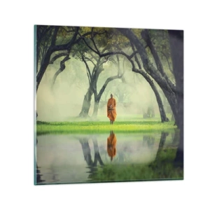 Billede på glas - På vej mod oplysning - 70x70 cm