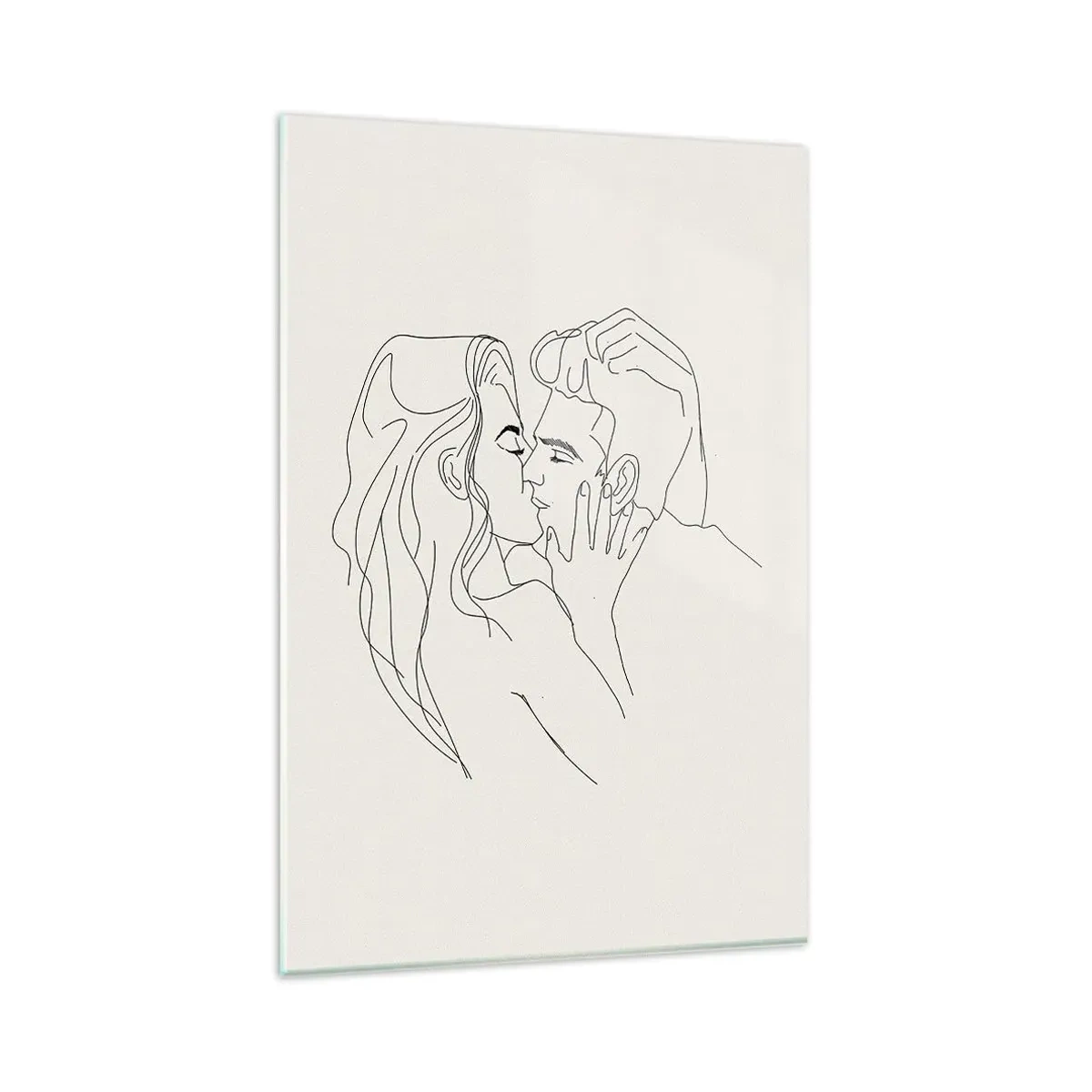 Billede på glas - Forviklet i følelser - 80x120 cm