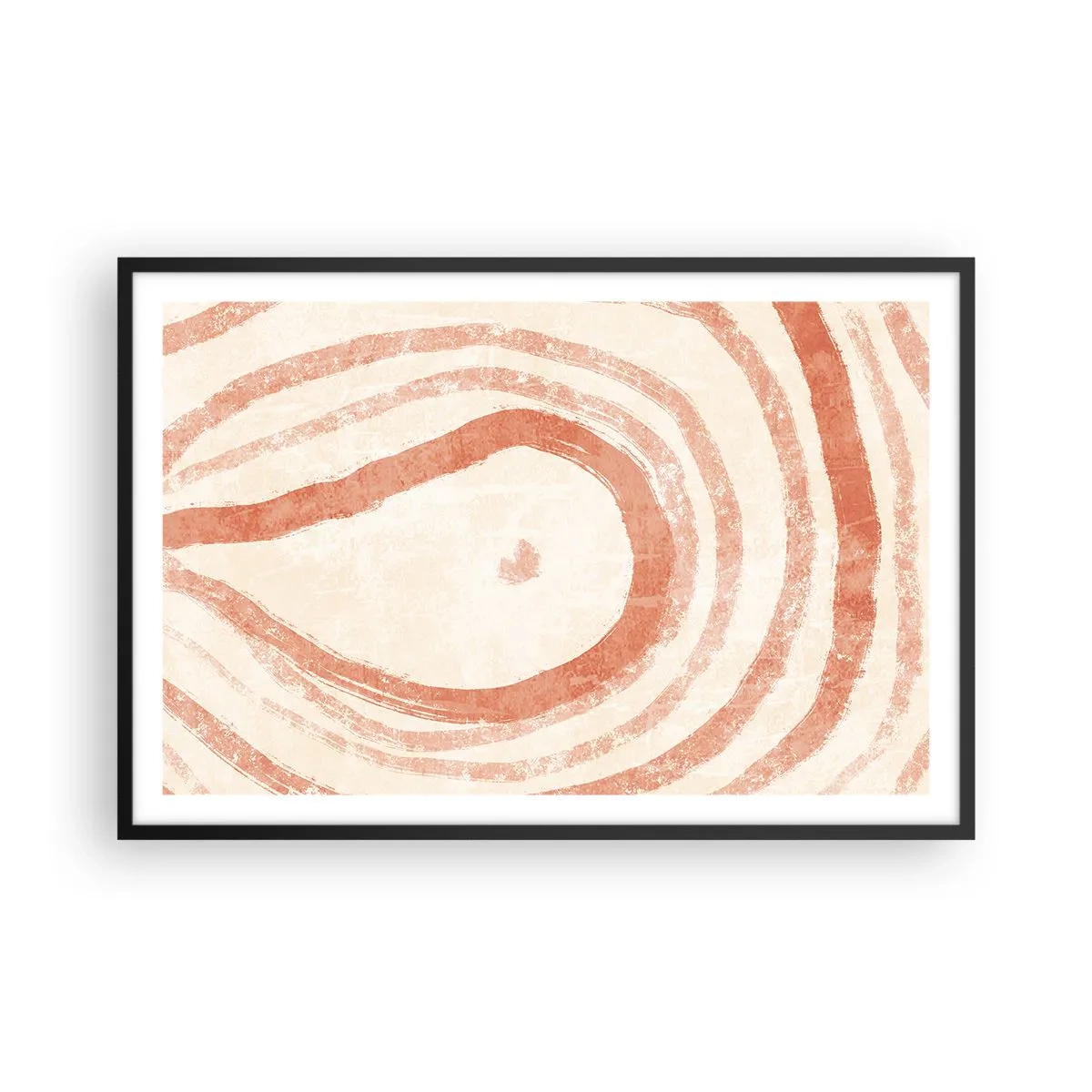 Plakat i sort ramme - Koralcirkler - komposition - 91x61 cm