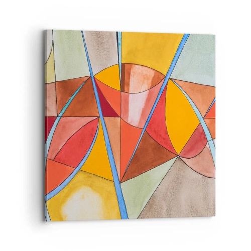 Lærredstryk - Billede på lærred - Karrusel, karrusel af drømme - 70x70 cm