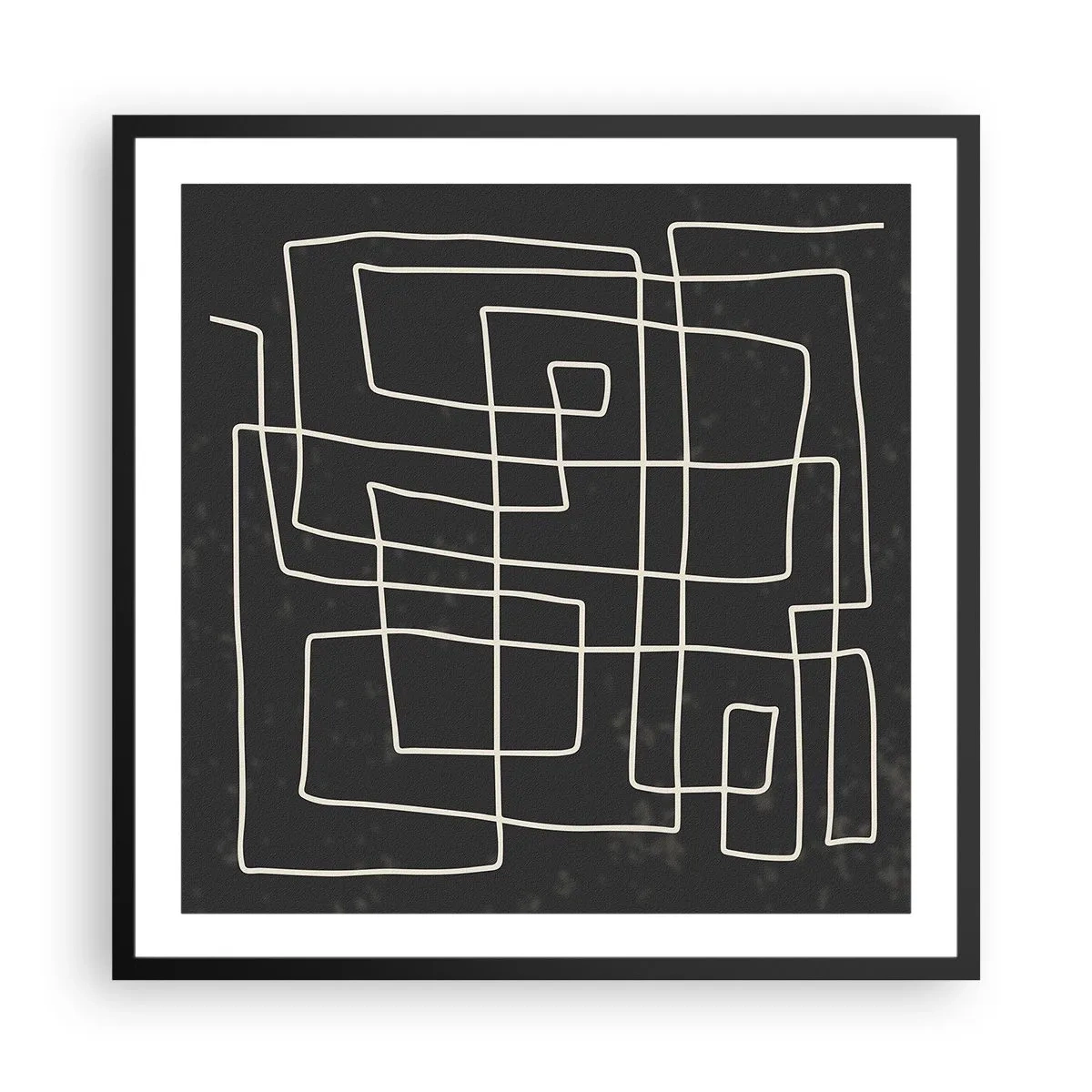 Plakat i sort ramme - Ikke helt så enkel - 60x60 cm