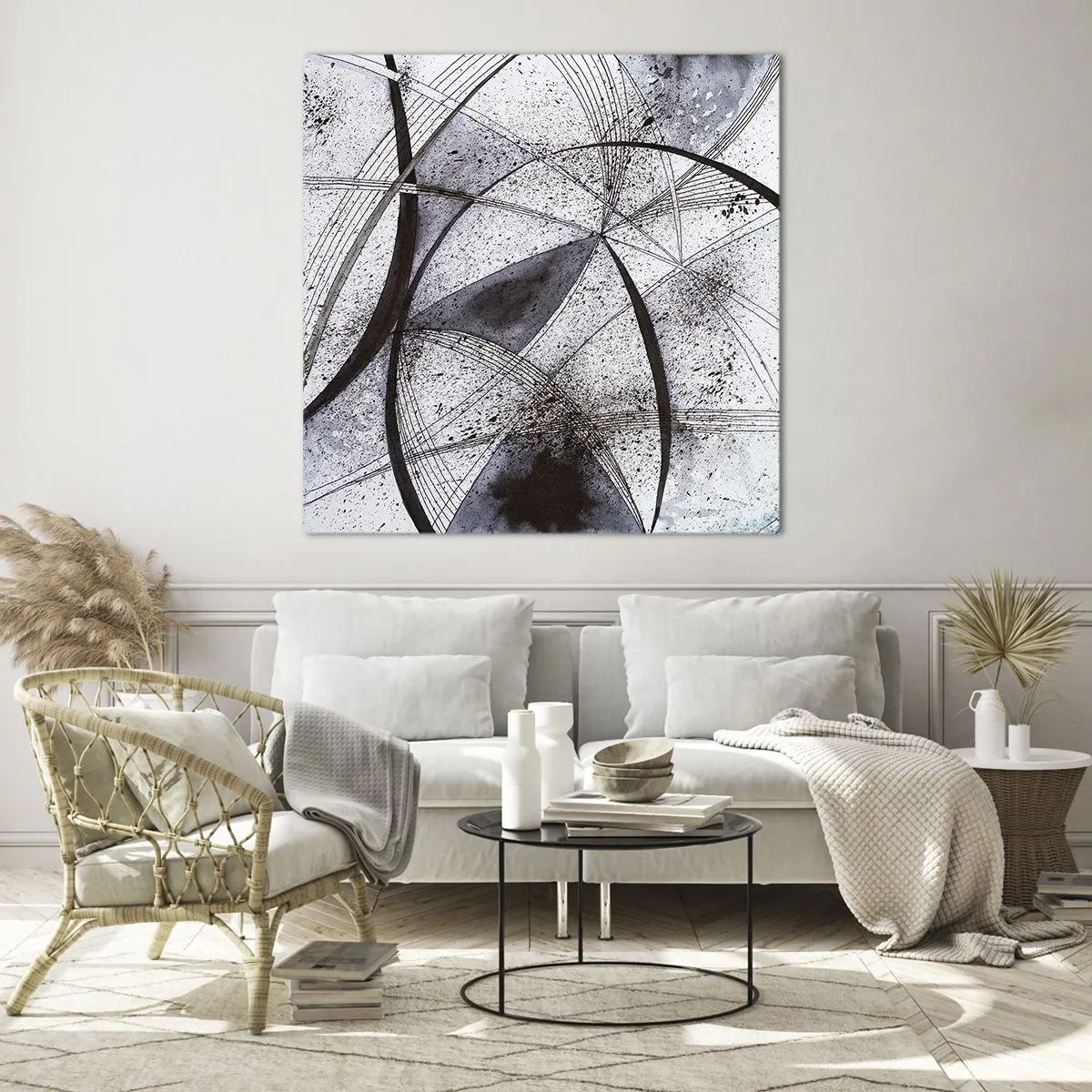 Billede på glas - Futuristisk fantasi - 50x50 cm