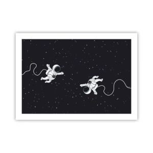 Plakat - Rummet vikler sig sammen - 70x50 cm