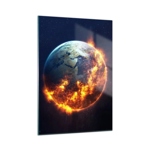 Billede på glas - Apokalypsens flamme - 50x70 cm