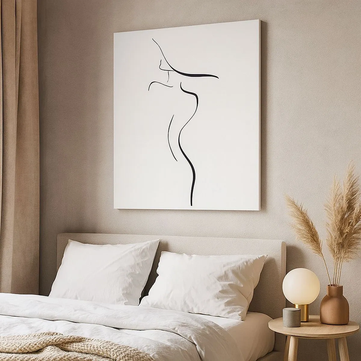 Lærredstryk - Billede på lærred - Flygtig som en bølge - 30x30 cm