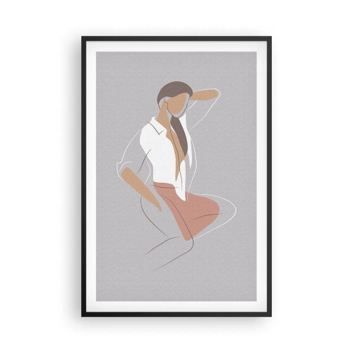 Plakat i sort ramme - Omrids af nåde - 61x91 cm