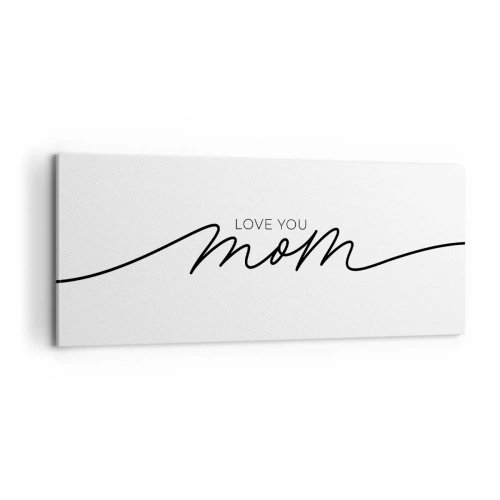 Lærredstryk - Billede på lærred - Stor følelse - 100x40 cm