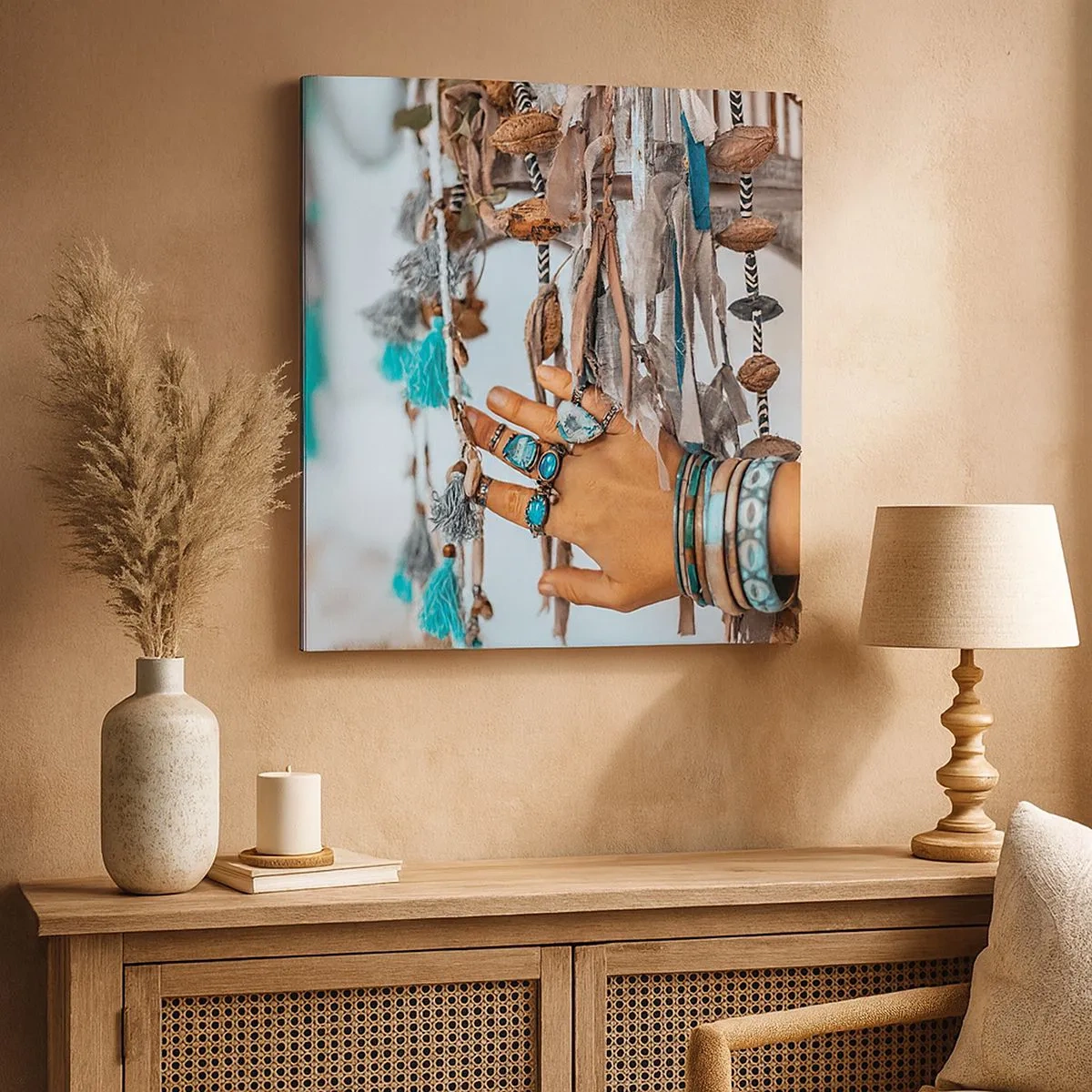 Lærredstryk - Billede på lærred - Lokale skatte - 30x30 cm