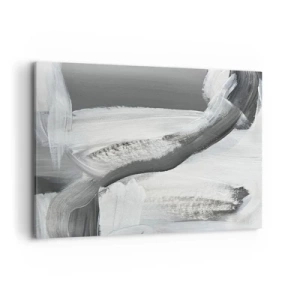 Lærredstryk - Billede på lærred - Med beslutsom bevægelse - 100x70 cm