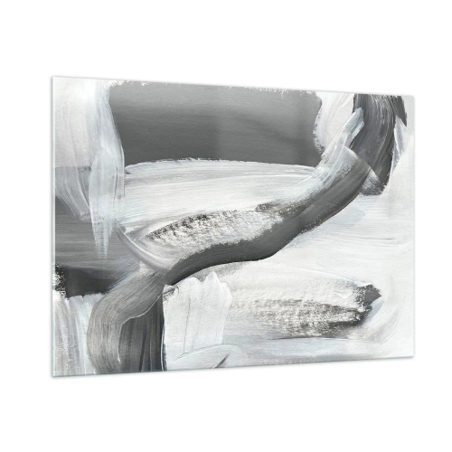 Billede på glas - Med beslutsom bevægelse - 100x70 cm