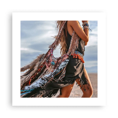 Plakat - Shamanens pige - 40x40 cm