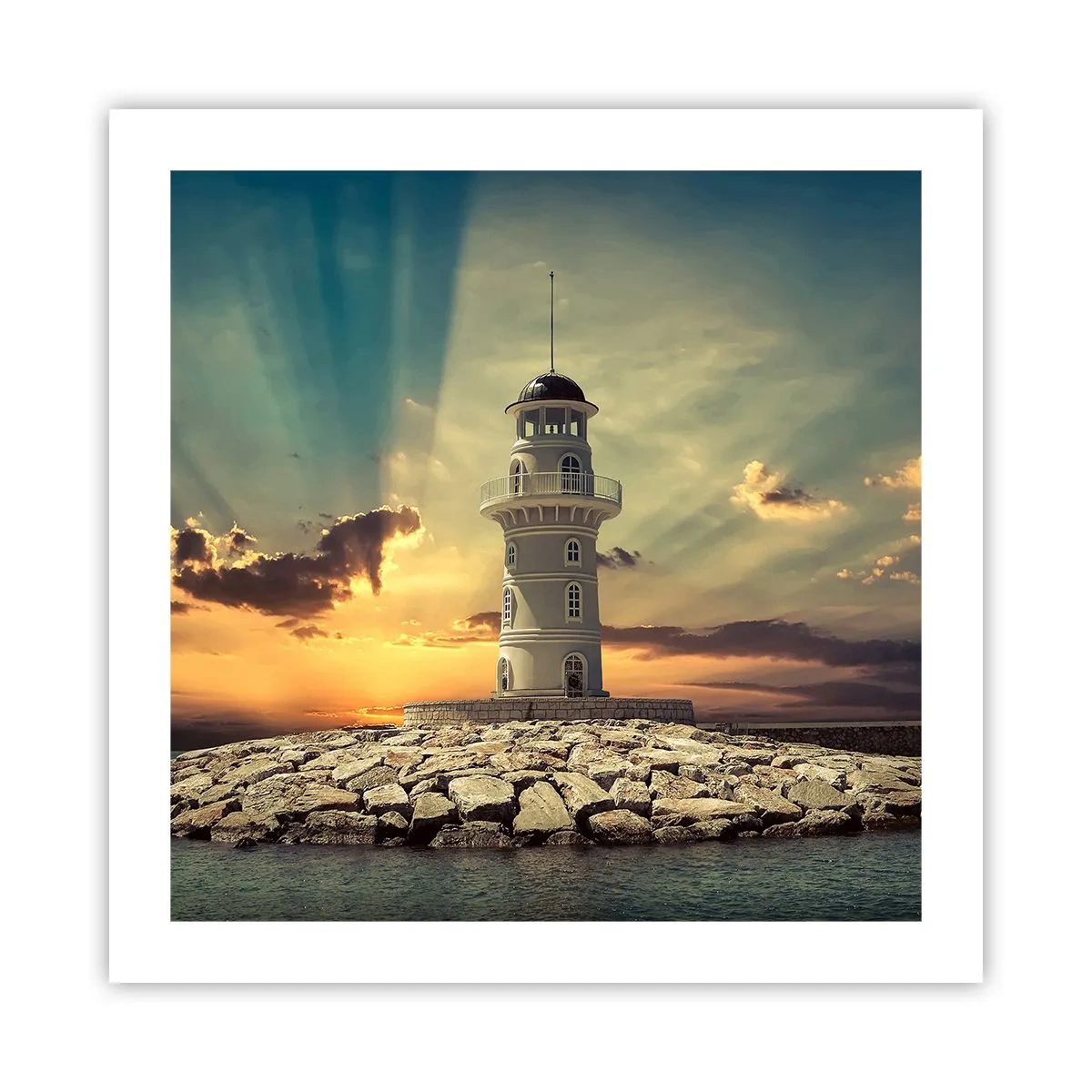 Plakat - Lys - Godhed - Skønhed - 50x50 cm