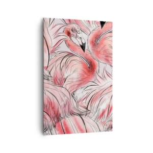 Lærredstryk - Billede på lærred - Fugle corps de ballet - 80x120 cm