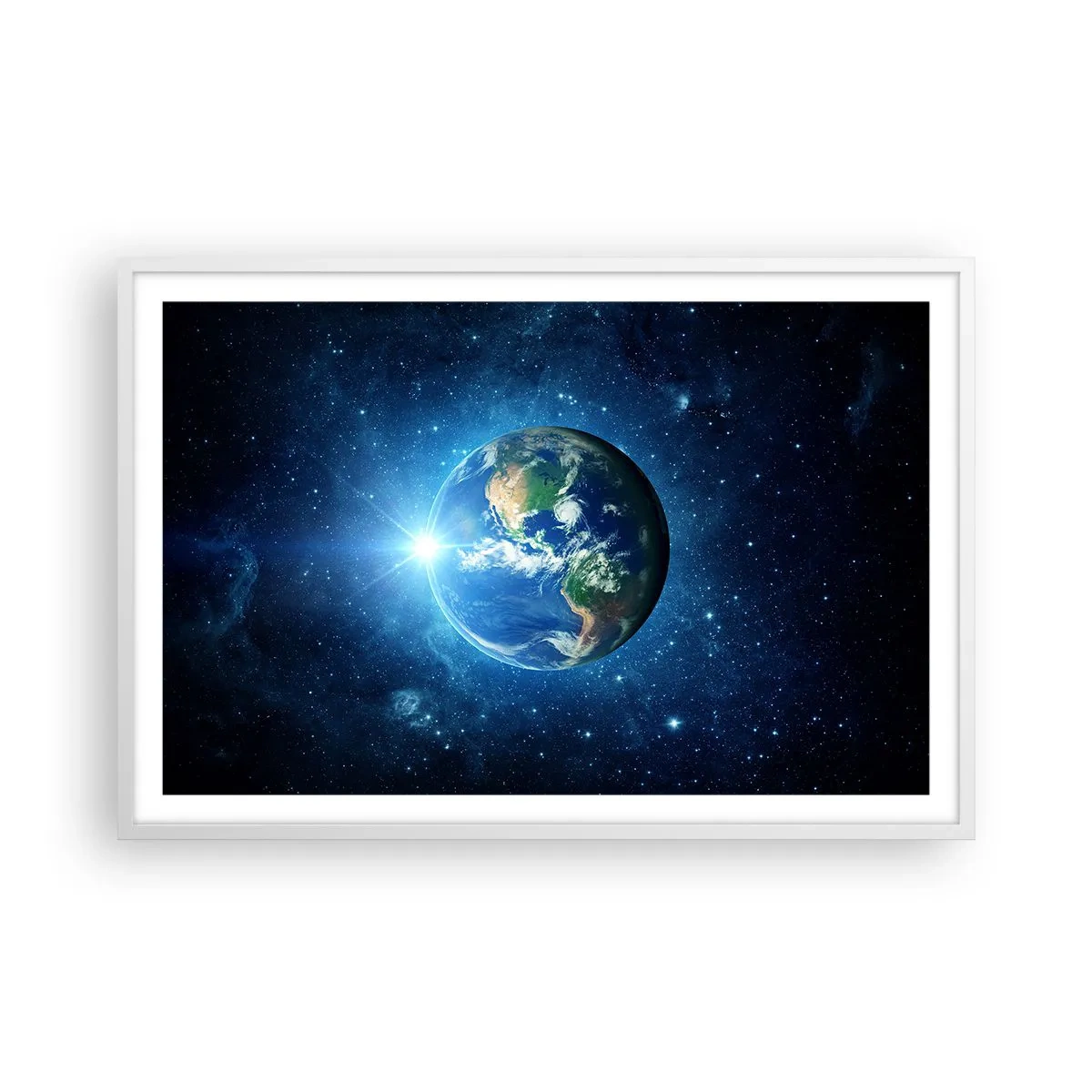 Plakat i hvid ramme - Vi er i himlen - 91x61 cm