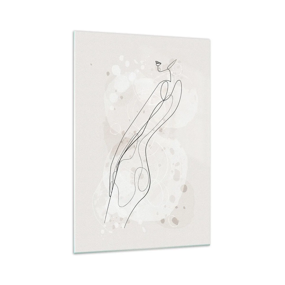 Billede på glas - At forvilde sig med blikket - 70x100 cm