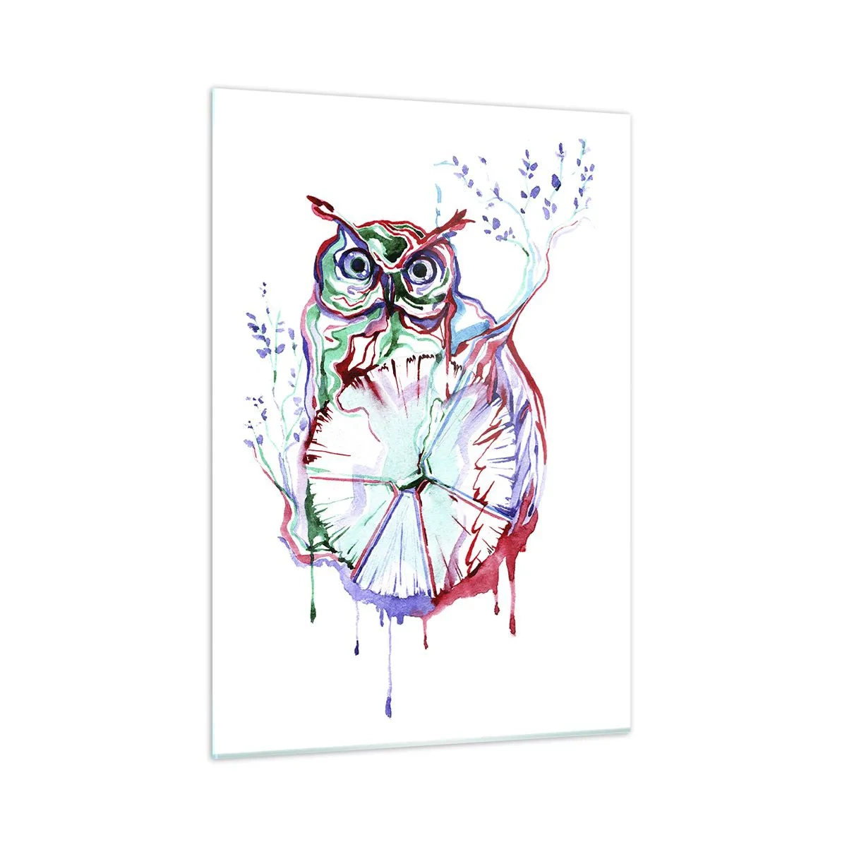 Billede på glas - Klog af natur - 50x70 cm