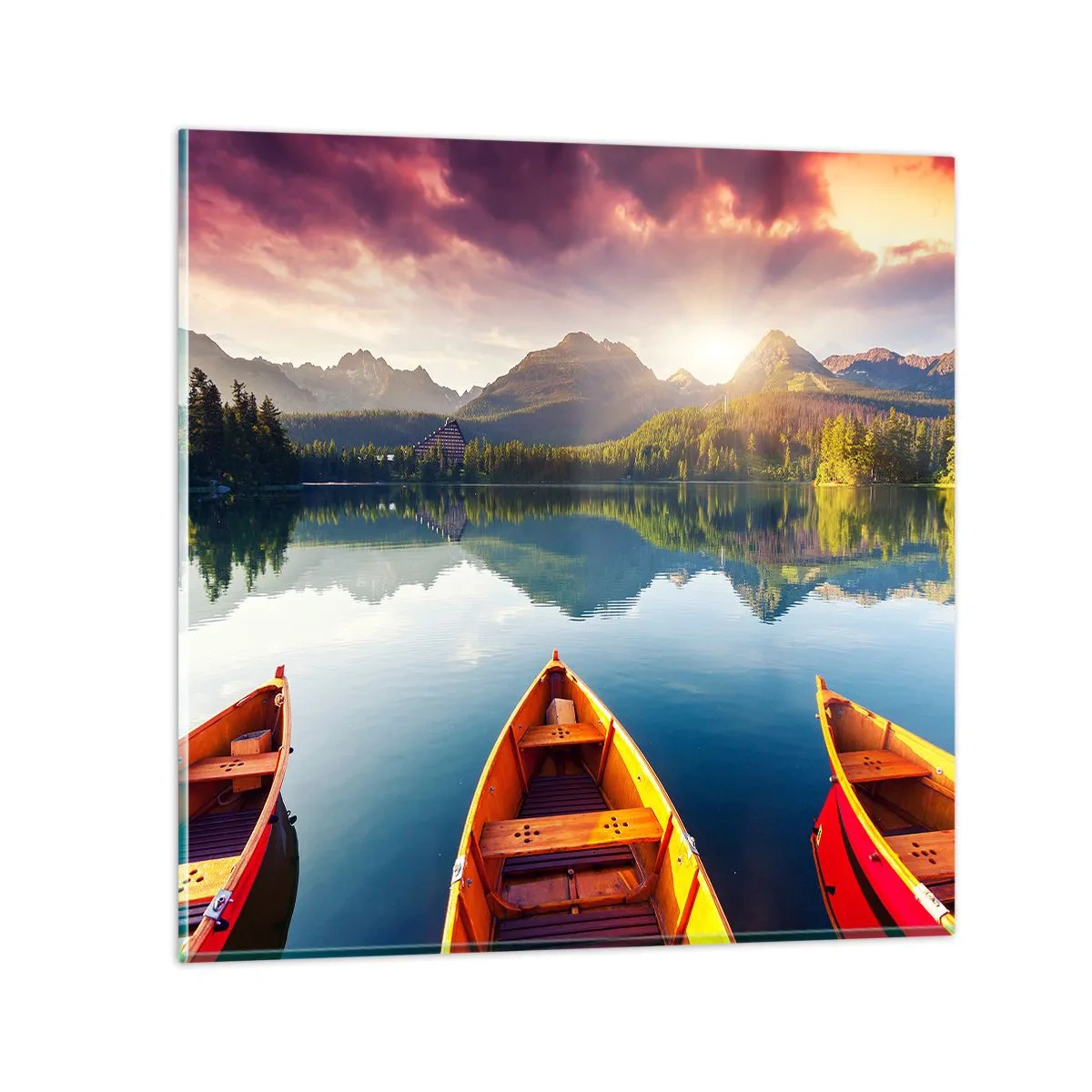 Billede på glas - Intet imod naturen - 60x60 cm